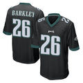 Parkc P.Eagles #26 Saquon Barkley Player Black Home Game Stitched Jerseys