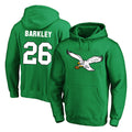 Parkc P.Eagles #26 Saquon Barkley Player Green Pullover Hoodies Home Game Stitched Jerseys