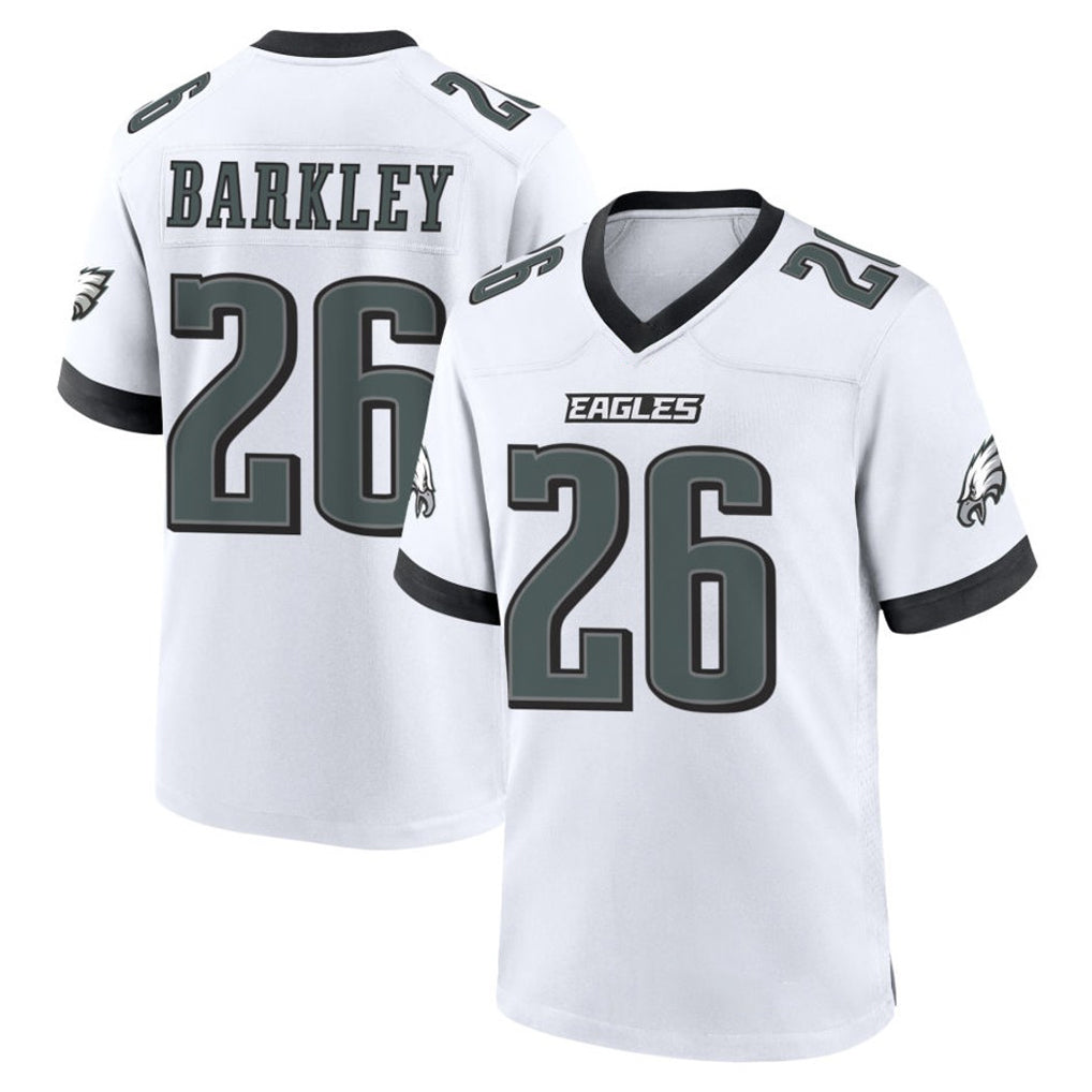 Parkc P.Eagles #26 Saquon Barkley Player White Game Home Stitched Jerseys