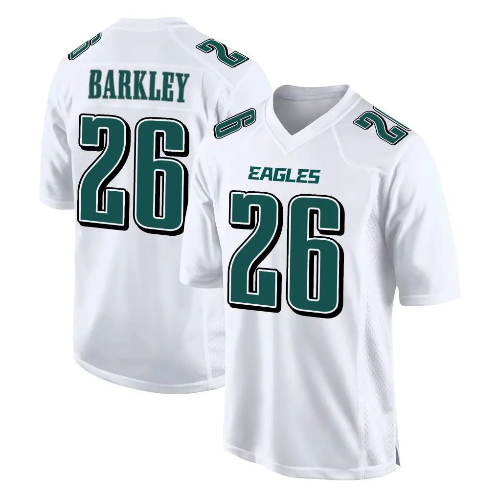 Parkc P.Eagles #26 Saquon Barkley Player White Tundra Fashion Home Game Stitched Jerseys