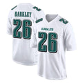 Parkc P.Eagles #26 Saquon Barkley Player White Tundra Fashion Home Game Stitched Jerseys