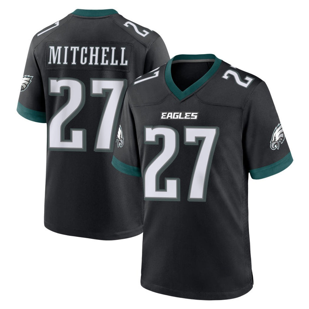 Parkc P.Eagles #27 Quinyon Mitchell Player Black Game Home Stitched Jerseys