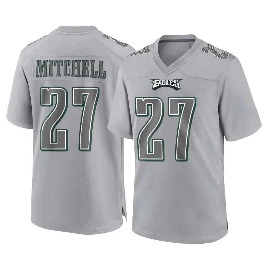 Parkc P.Eagles #27 Quinyon Mitchell Player Gray Atmosphere Fashion Home Game Stitched Jerseys