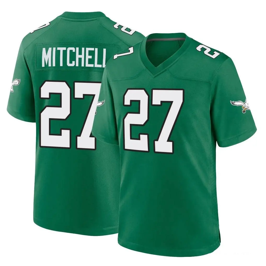 Parkc P.Eagles #27 Quinyon Mitchell Player Green Kelly Alternate Home Game Stitched Jerseys