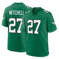 Parkc P.Eagles #27 Quinyon Mitchell Player Green Kelly Alternate Home Game Stitched Jerseys