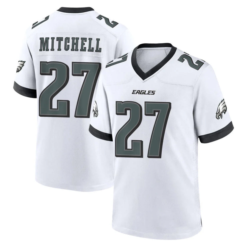 Parkc P.Eagles #27 Quinyon Mitchell Player White Game Home Stitched Jerseys