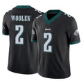 Parkc P.Eagles #2 Riq Woolen Player Black Limited Vapor F.U.S.E. Home Game Stitched Jerseys