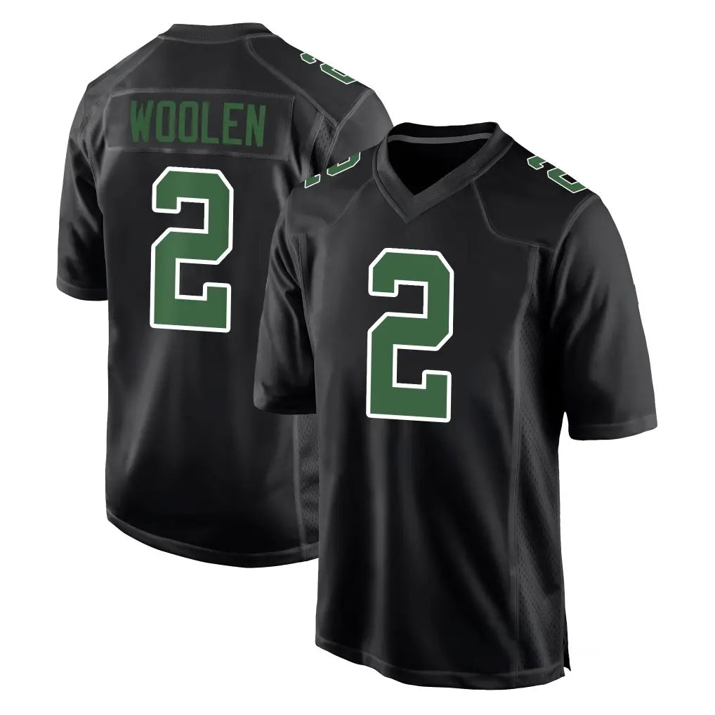Parkc P.Eagles #2 Riq Woolen Player Carbon Green Fashion Home Game Stitched Jerseys