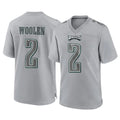 Parkc P.Eagles #2 Riq Woolen Player Gray Atmosphere Fashion Home Game Stitched Jerseys