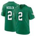 Parkc P.Eagles #2 Riq Woolen Player Green Kelly Alternate Home Game Stitched Jerseys