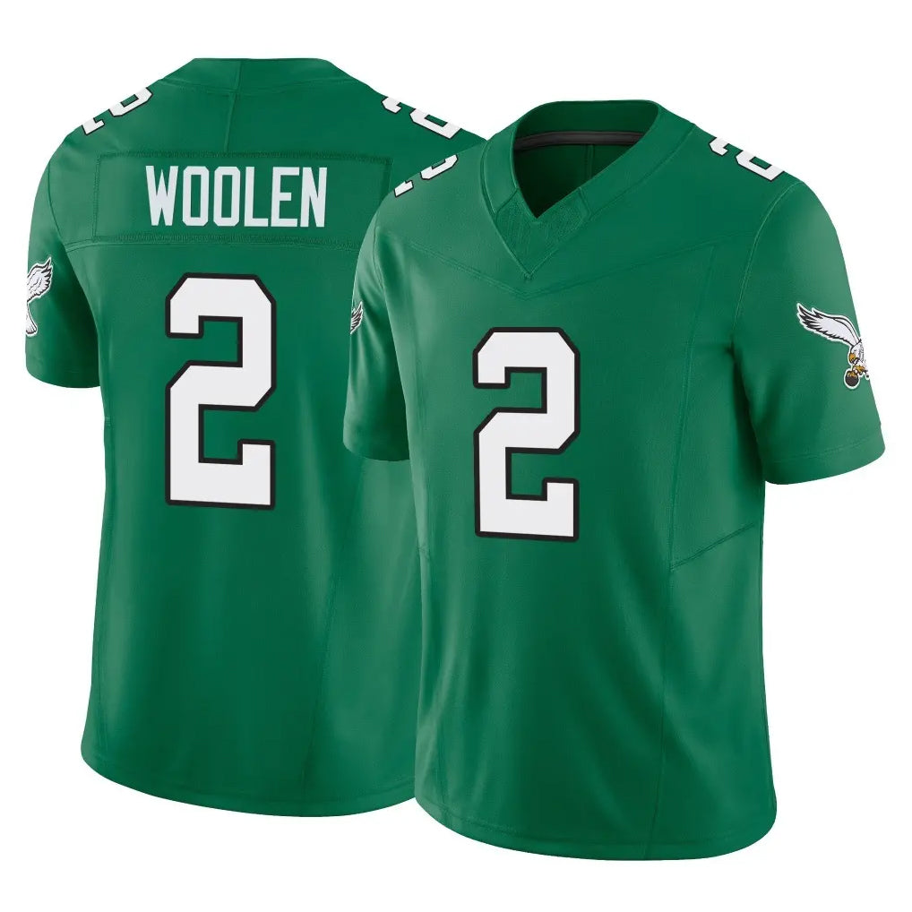 Parkc P.Eagles #2 Riq Woolen Player Green Kelly Alternate Vapor F.U.S.E. Home Game Stitched Jerseys