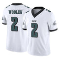 Parkc P.Eagles #2 Riq Woolen Player White Limited Vapor F.U.S.E. Home Game Stitched Jerseys