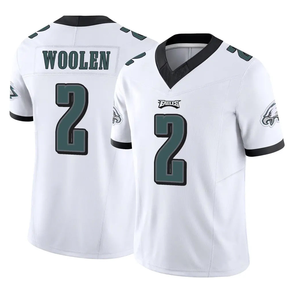 Parkc P.Eagles #2 Riq Woolen Player White Limited Vapor F.U.S.E. Home Game Stitched Jerseys