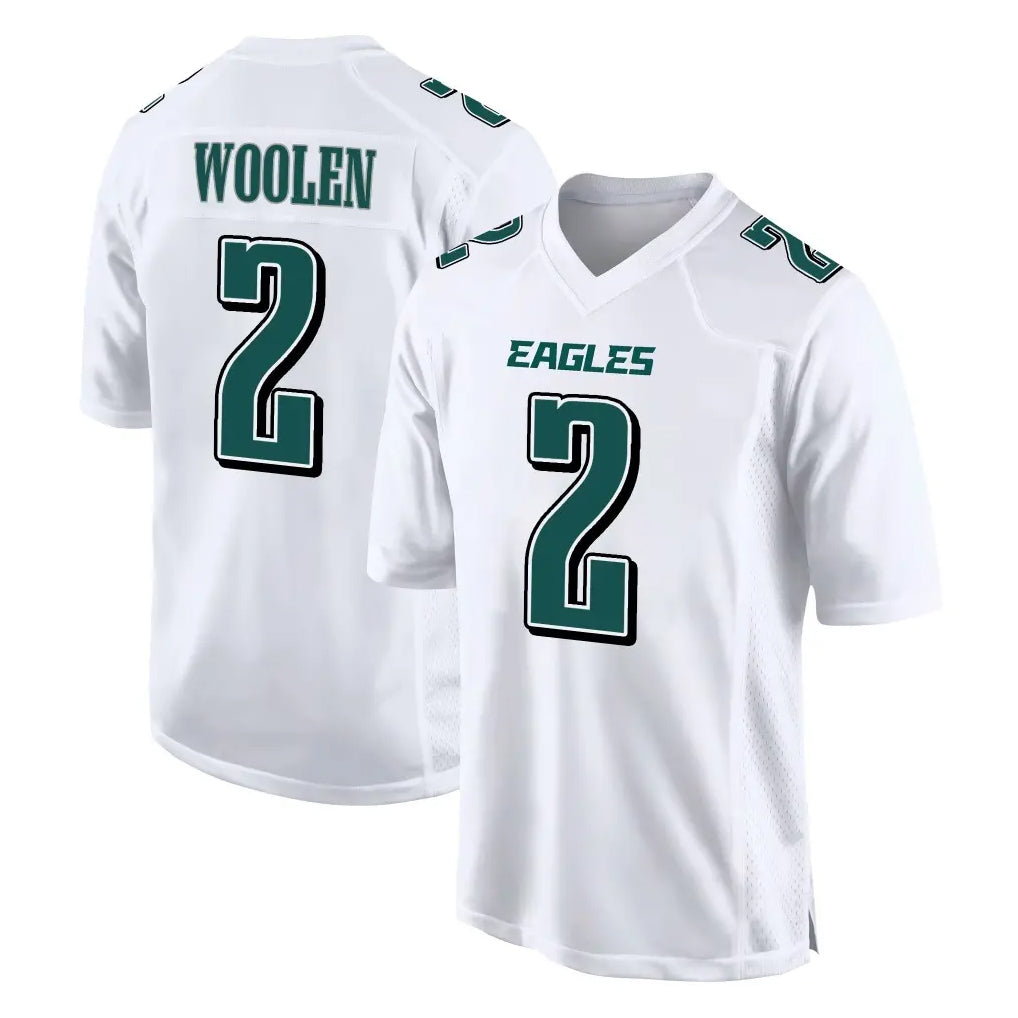 Parkc P.Eagles #2 Riq Woolen Player White Tundra Fashion Home Game Stitched Jerseys