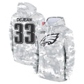 Parkc P.Eagles #33 Cooper DeJean Player Arctic Camo Salute to Service Pullover Hoodies Limited Game Stitched Jerseys