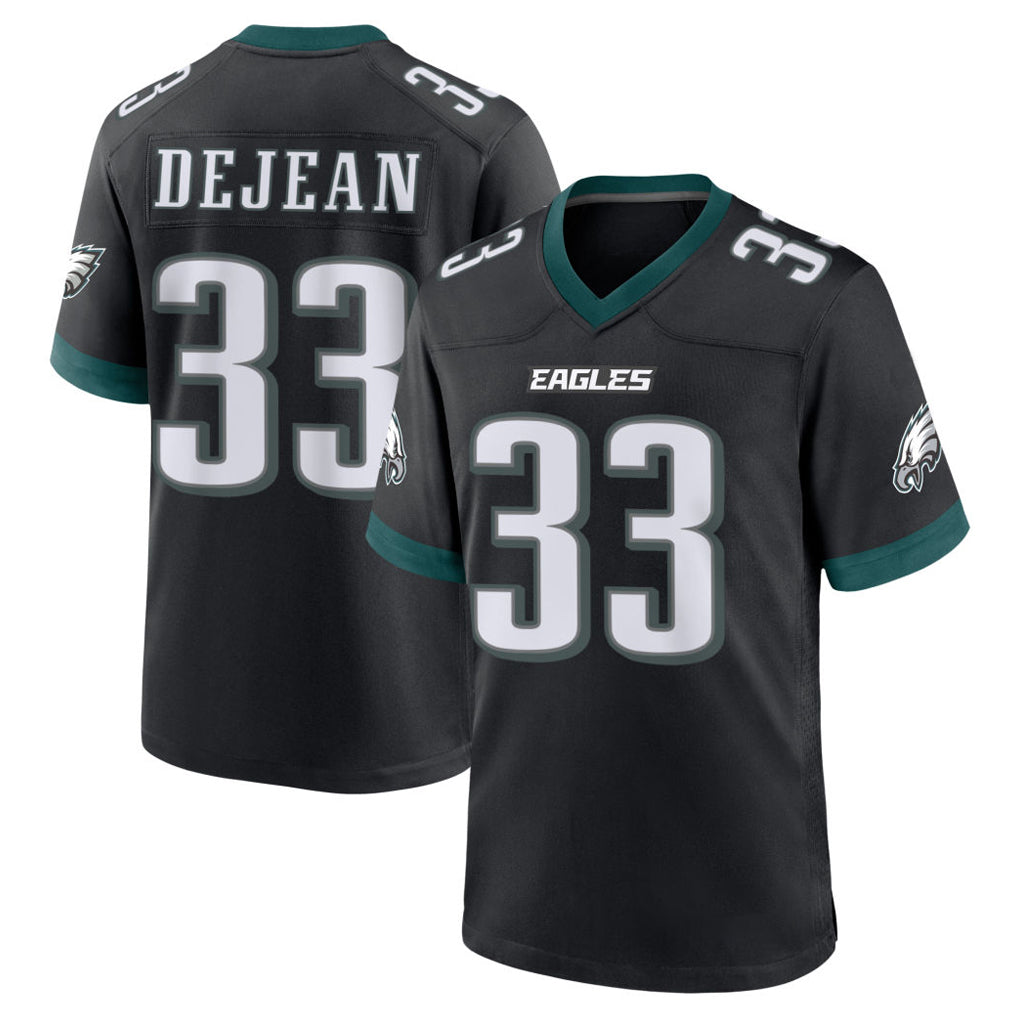 Parkc P.Eagles #33 Cooper DeJean Player Black Game Home Stitched Jerseys