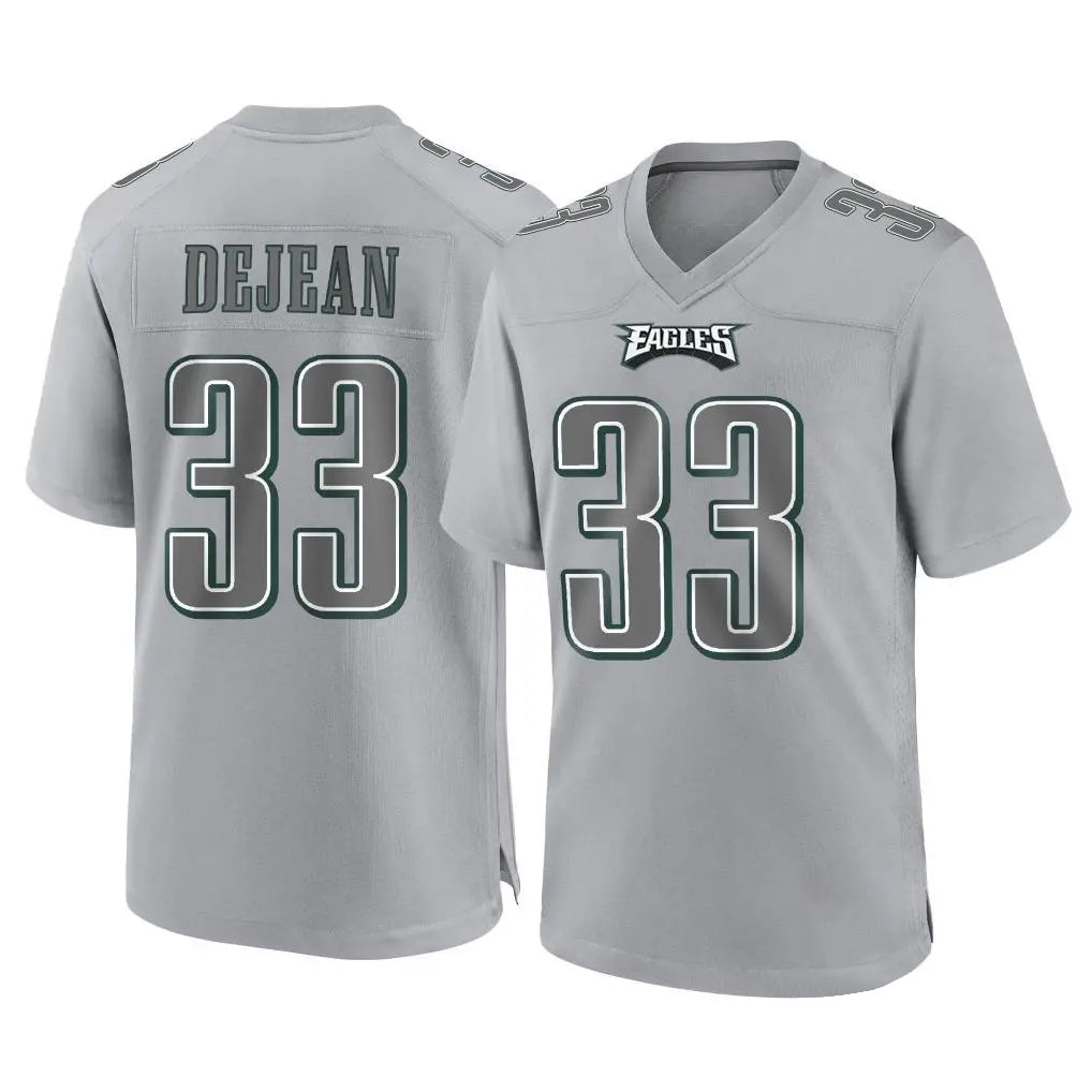 Parkc P.Eagles #33 Cooper DeJean Player Gray Atmosphere Fashion Home Game Stitched Jerseys