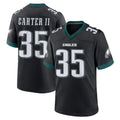 Parkc P.Eagles #35 Michael Carter II Player Black Game Home Stitched Jerseys