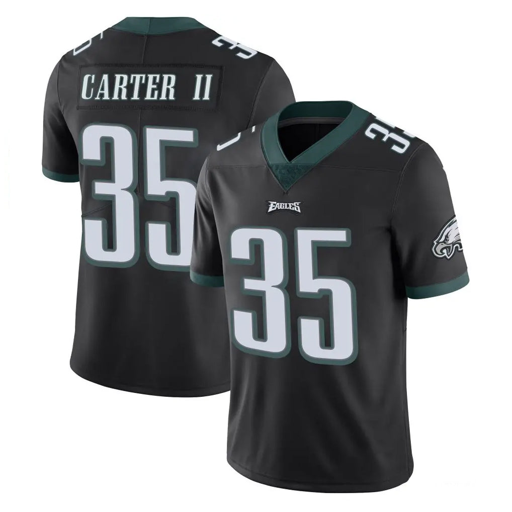 Parkc P.Eagles #35 Michael Carter II Player Black Limited Vapor Untouchable Home Game Stitched Jerseys