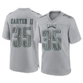 Parkc P.Eagles #35 Michael Carter II Player Gray Atmosphere Fashion Home Game Stitched Jerseys
