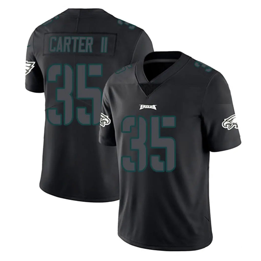 Parkc P.Eagles #35 Michael Carter II Player Limited Black Impact Home Game Stitched Jerseys