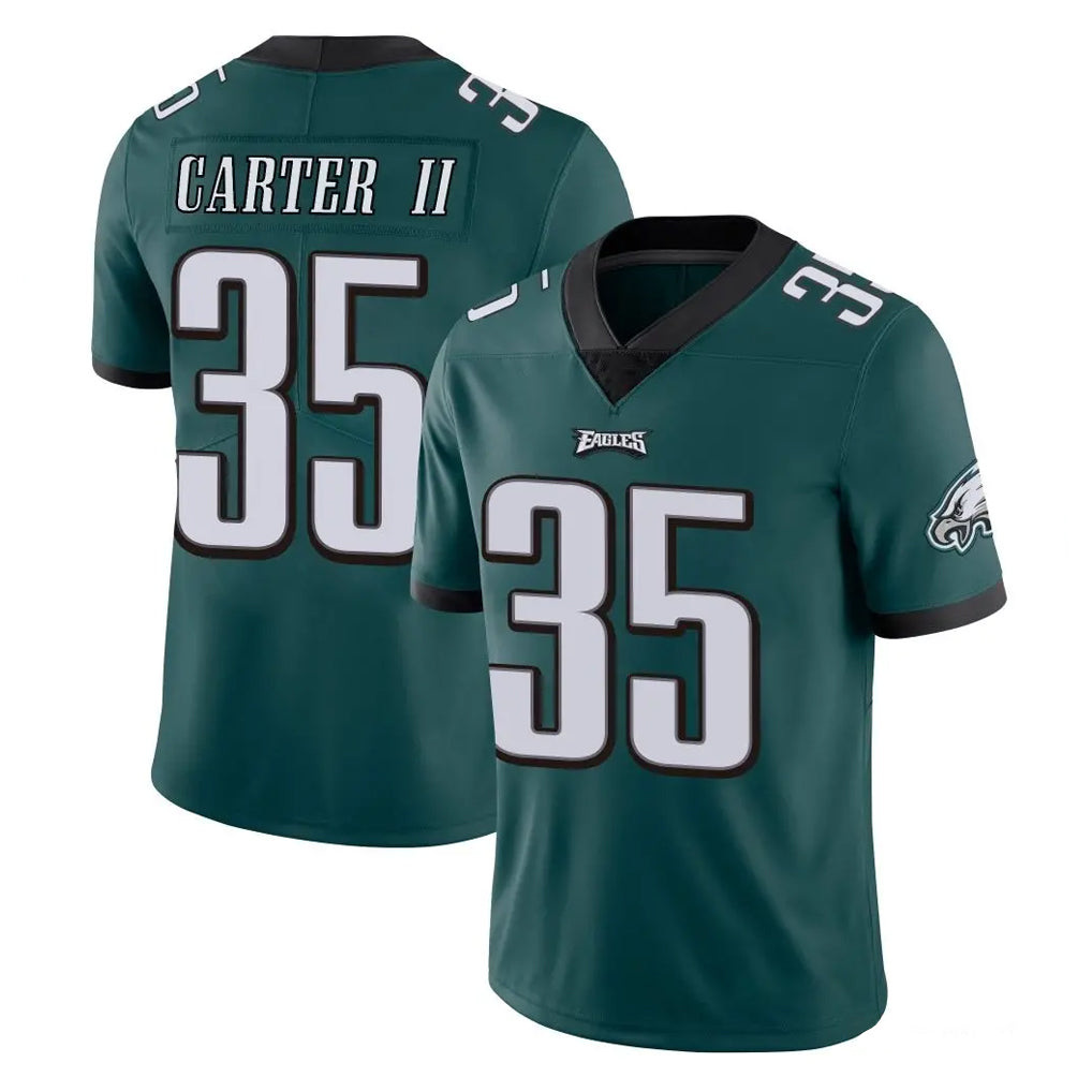 Parkc P.Eagles #35 Michael Carter II Player Team Color Green Vapor Untouchable Home Game Stitched Jerseys