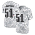 Parkc P.Eagles #51 Cam Jurgens Player Arctic Camo Salute to Service Limited Game Stitched Jerseys