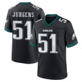 Parkc P.Eagles #51 Cam Jurgens Player Black Game Home Stitched Jerseys