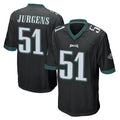 Parkc P.Eagles #51 Cam Jurgens Player Black Home Game Stitched Jerseys