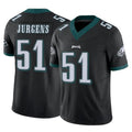 Parkc P.Eagles #51 Cam Jurgens Player Black Limited Vapor F.U.S.E. Home Game Stitched Jerseys