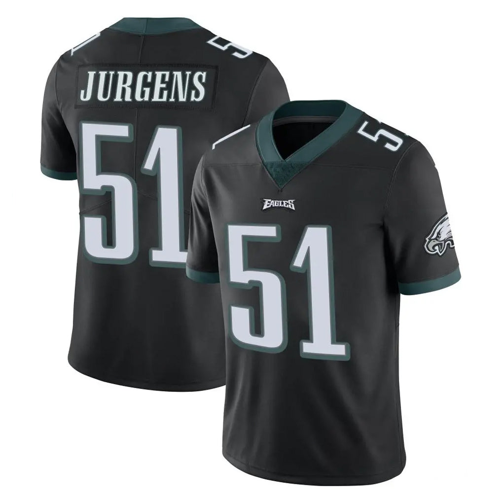 Parkc P.Eagles #51 Cam Jurgens Player Black Limited Vapor Untouchable Home Game Stitched Jerseys