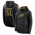 Parkc P.Eagles #51 Cam Jurgens Player Black Salute to Service Hoodies Limited Game Stitched Jerseys