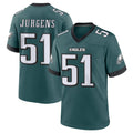 Parkc P.Eagles #51 Cam Jurgens Player Green Home Game Stitched Jerseys