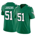 Parkc P.Eagles #51 Cam Jurgens Player Green Kelly Alternate Vapor F.U.S.E. Home Game Stitched Jerseys