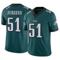 Parkc P.Eagles #51 Cam Jurgens Player Team Color Green Limited Vapor F.U.S.E. Home Game Stitched Jerseys