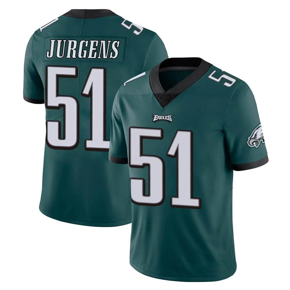 Parkc P.Eagles #51 Cam Jurgens Player Team Color Green Vapor Untouchable Home Game Stitched Jerseys