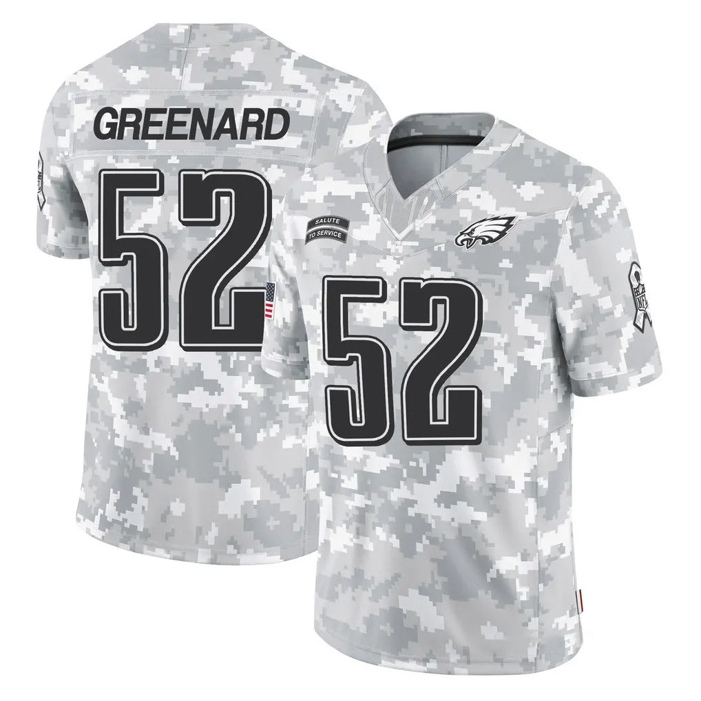 Parkc P.Eagles #52 Jonathan Greenard Player Arctic Camo Salute to Service Limited Game Stitched Jerseys