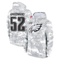 Parkc P.Eagles #52 Jonathan Greenard Player Arctic Camo Salute to Service Pullover Hoodies Limited Game Stitched Jerseys