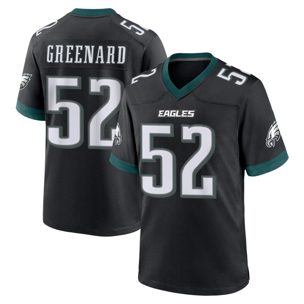 Parkc P.Eagles #52 Jonathan Greenard Player Black Game Home Stitched Jerseys