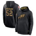 Parkc P.Eagles #52 Jonathan Greenard Player Black Salute to Service Hoodies Limited Game Stitched Jerseys