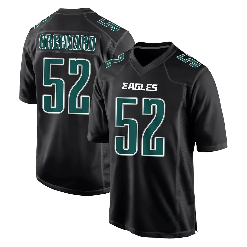 Parkc P.Eagles #52 Jonathan Greenard Player Carbon Black Fashion Home Game Stitched Jerseys