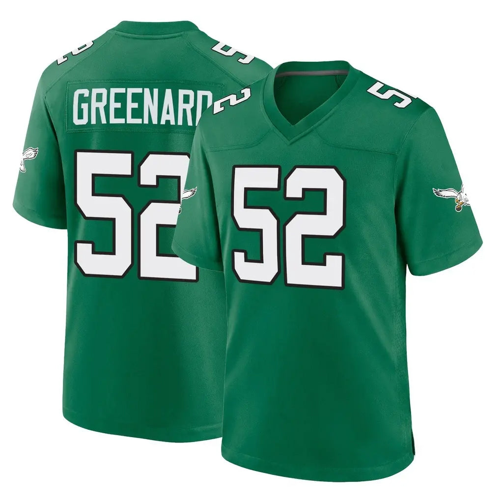 Parkc P.Eagles #52 Jonathan Greenard Player Green Kelly Alternate Home Game Stitched Jerseys