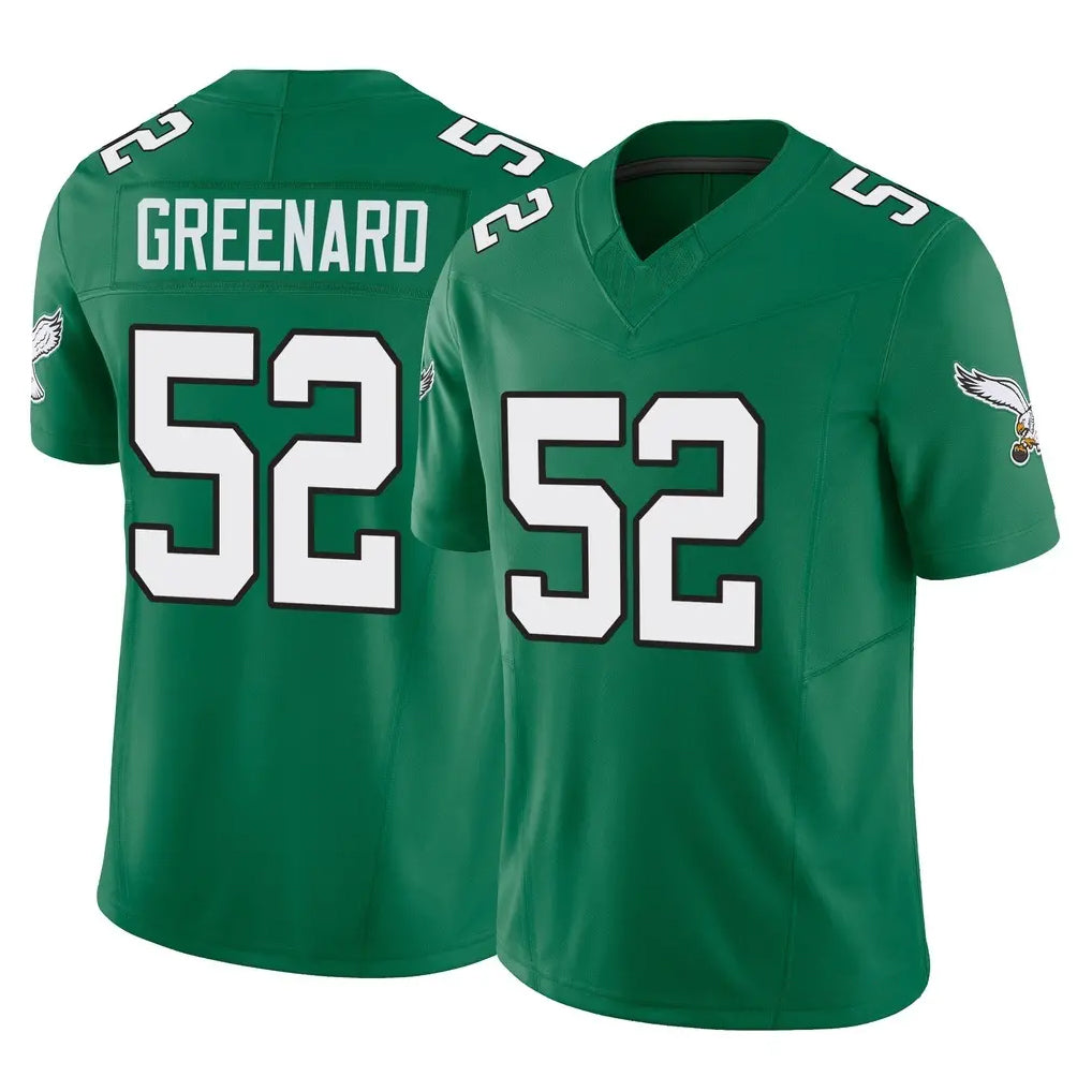 Parkc P.Eagles #52 Jonathan Greenard Player Green Kelly Alternate Vapor F.U.S.E. Home Game Stitched Jerseys