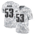 Parkc P.Eagles #53 Zack Baun Player Arctic Camo Salute to Service Limited Game Stitched Jerseys