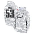 Parkc P.Eagles #53 Zack Baun Player Arctic Camo Salute to Service Pullover Hoodies Limited Game Stitched Jerseys