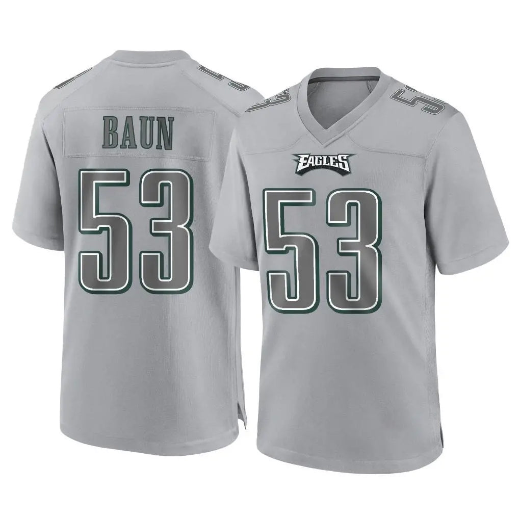Parkc P.Eagles #53 Zack Baun Player Gray Atmosphere Fashion Home Game Stitched Jerseys