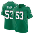 Parkc P.Eagles #53 Zack Baun Player Green Kelly Alternate Home Game Stitched Jerseys