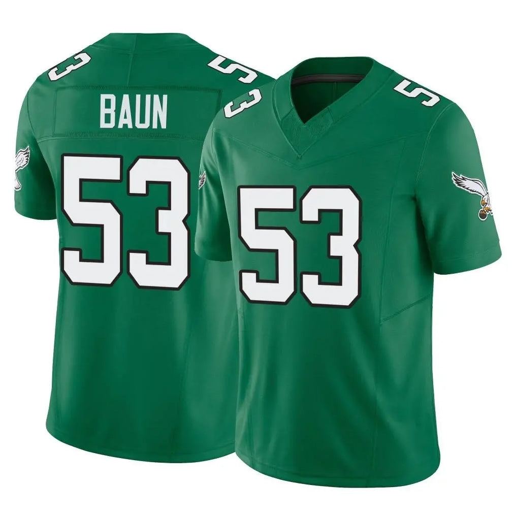 Parkc P.Eagles #53 Zack Baun Player Green Kelly Alternate Vapor F.U.S.E. Home Game Stitched Jerseys