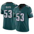 Parkc P.Eagles #53 Zack Baun Player Team Color Green Limited Vapor F.U.S.E. Home Game Stitched Jerseys
