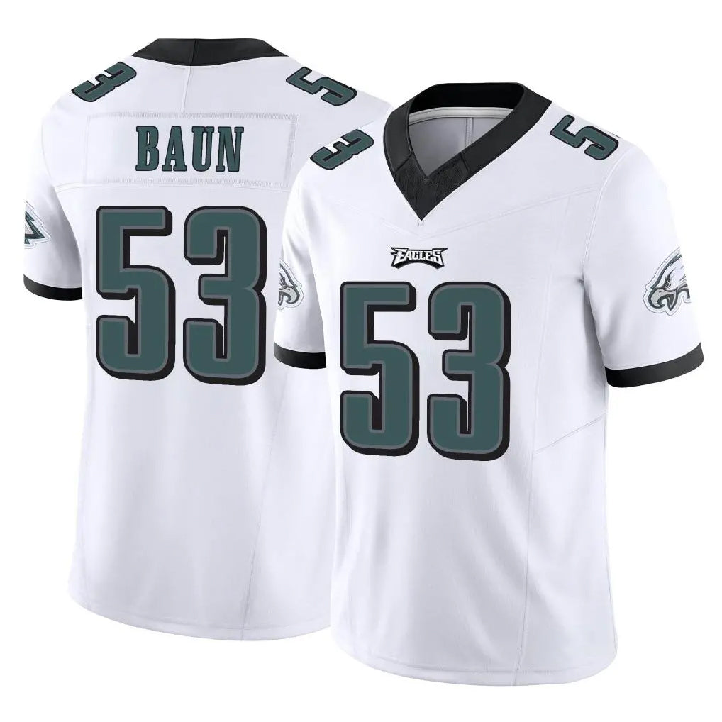 Parkc P.Eagles #53 Zack Baun Player White Limited Vapor F.U.S.E. Home Game Stitched Jerseys